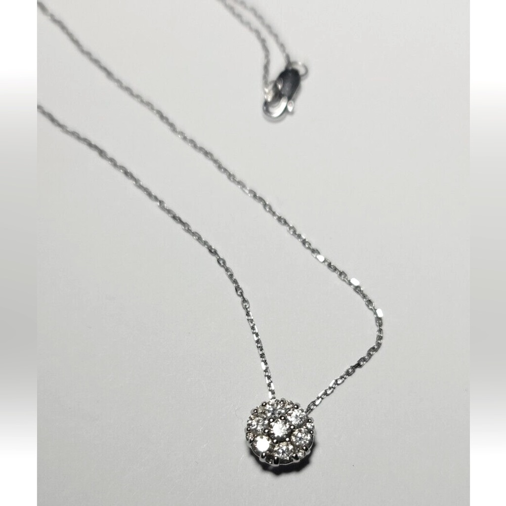 Levy Jewelrs “Arya” 14k white gold& diamond pendant & chainwomen’s necklace